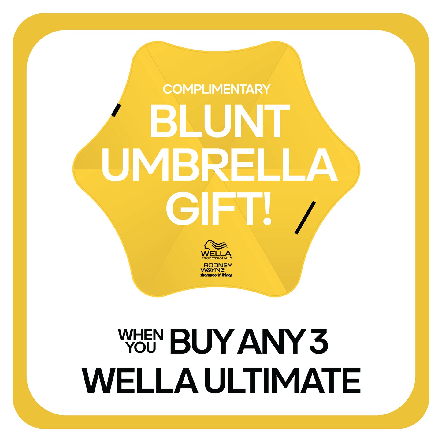 BLUNT UMBRELLA CITRUS YELLOW GIFT WITH PURCHASE