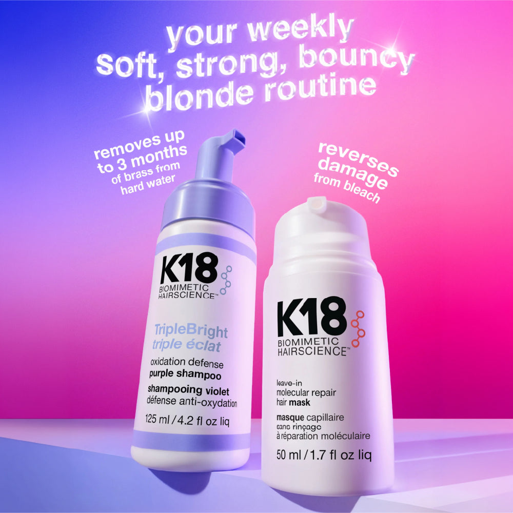 K18 TRIPLEBRIGHT PURPLE SHAMPOO FOAM 125ML