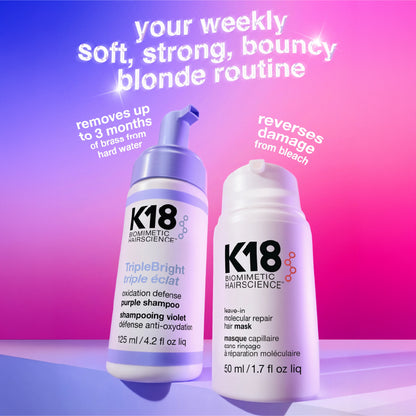 K18 TRIPLEBRIGHT PURPLE SHAMPOO FOAM 125ML