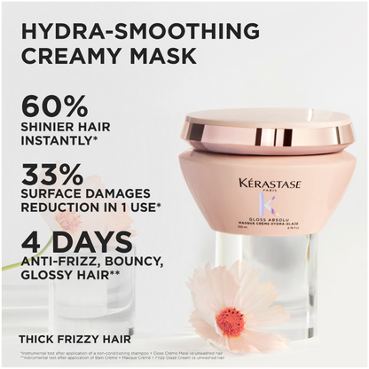 KÉRASTASE GLOSS ABSOLU THICK UNRULY HAIR TYPES GLOSS ESSENTIALS AND FRAGRANCE RITUAL CARE KIT