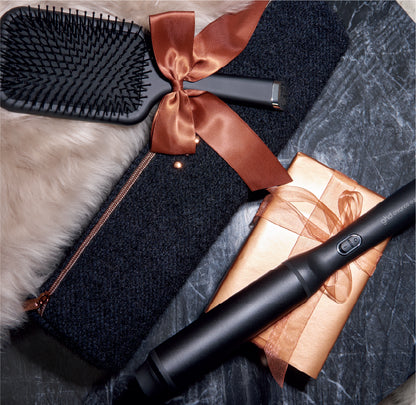 GHD SCULPT INTERACTIVE HAIR STRAIGHTENER GIFT SET IN BLACK