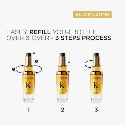 KÉRASTASE ELIXIR ULTIME L'HUILE ORIGINALE REFILL AND RENEW SET