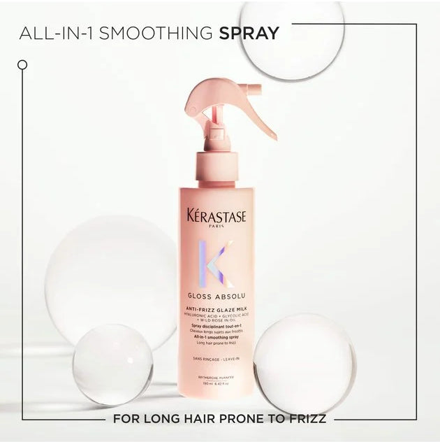 KÉRASTASE GLOSS ABSOLU ANTI-FRIZZ GLAZE MILK SMOOTHING HEAT PROTECTOR 190ML