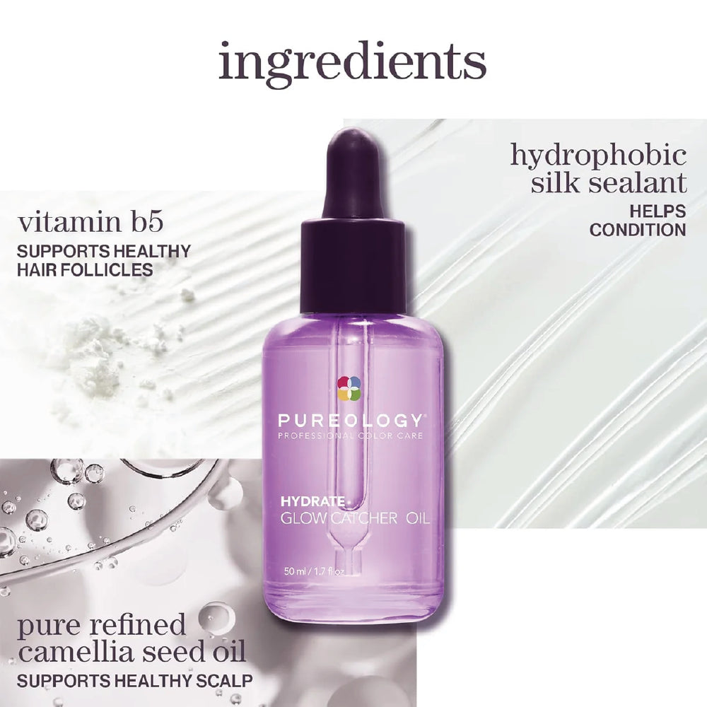 PUREOLOGY HYDRATE GLOW CATCHER HAIR OIL 50ML