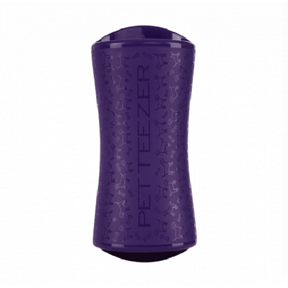 Pet Teezer De-Shedding And Dog Grooming Brush Purple/Black Back View