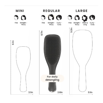 Tangle Teezer The Wet Detangler Chrome Midnight Silver