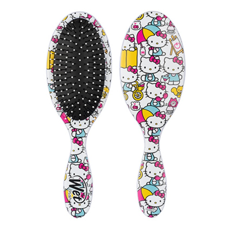The Wet Brush Original Detangler Hello Kitty Under My Umbrella White