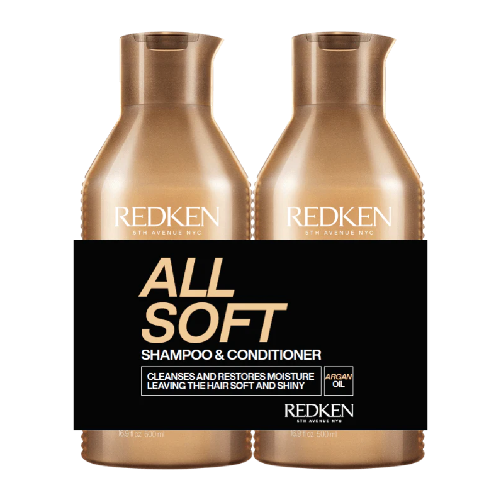 SEASONAL REDKEN ALL SOFT SHAMPOO AND CONDITIONER DUO 500ML